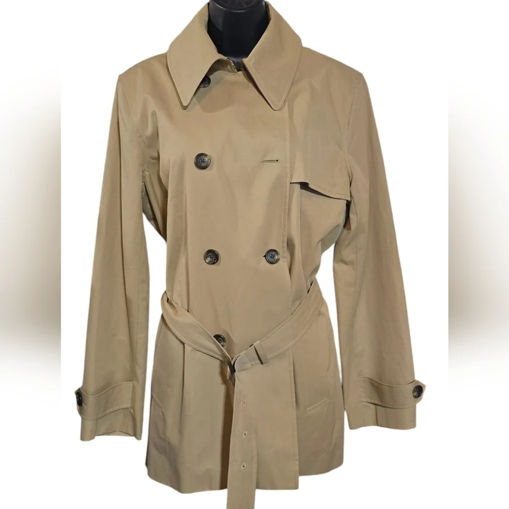 LRL Classic Tan Trench Coat Size L